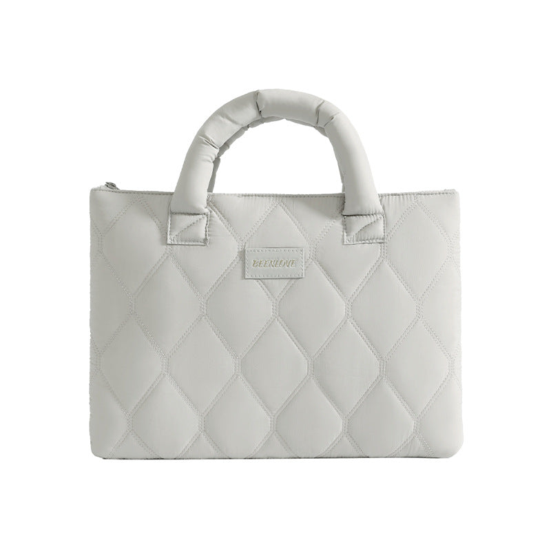Quilted Laptop Briefcase LoungeYard — product view 4