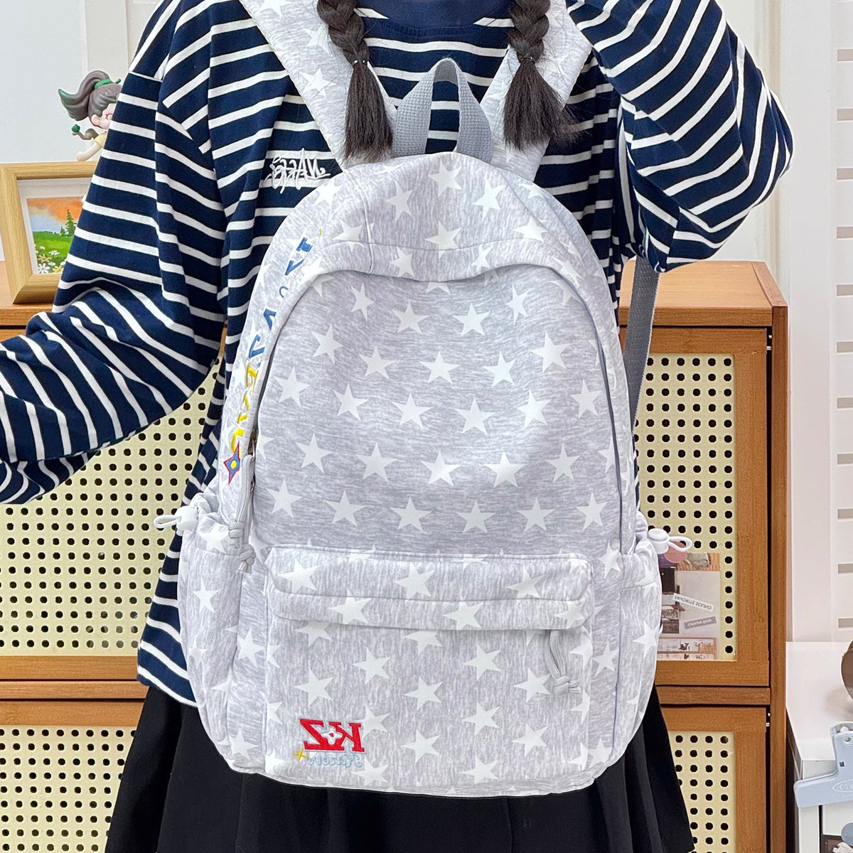 Star-Patterned Casual Backpack LoungeYard 1791205225 — product view 1