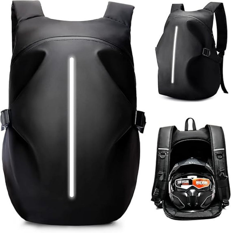 Sporty backpack with reflective design elements LoungeYard — product view 5