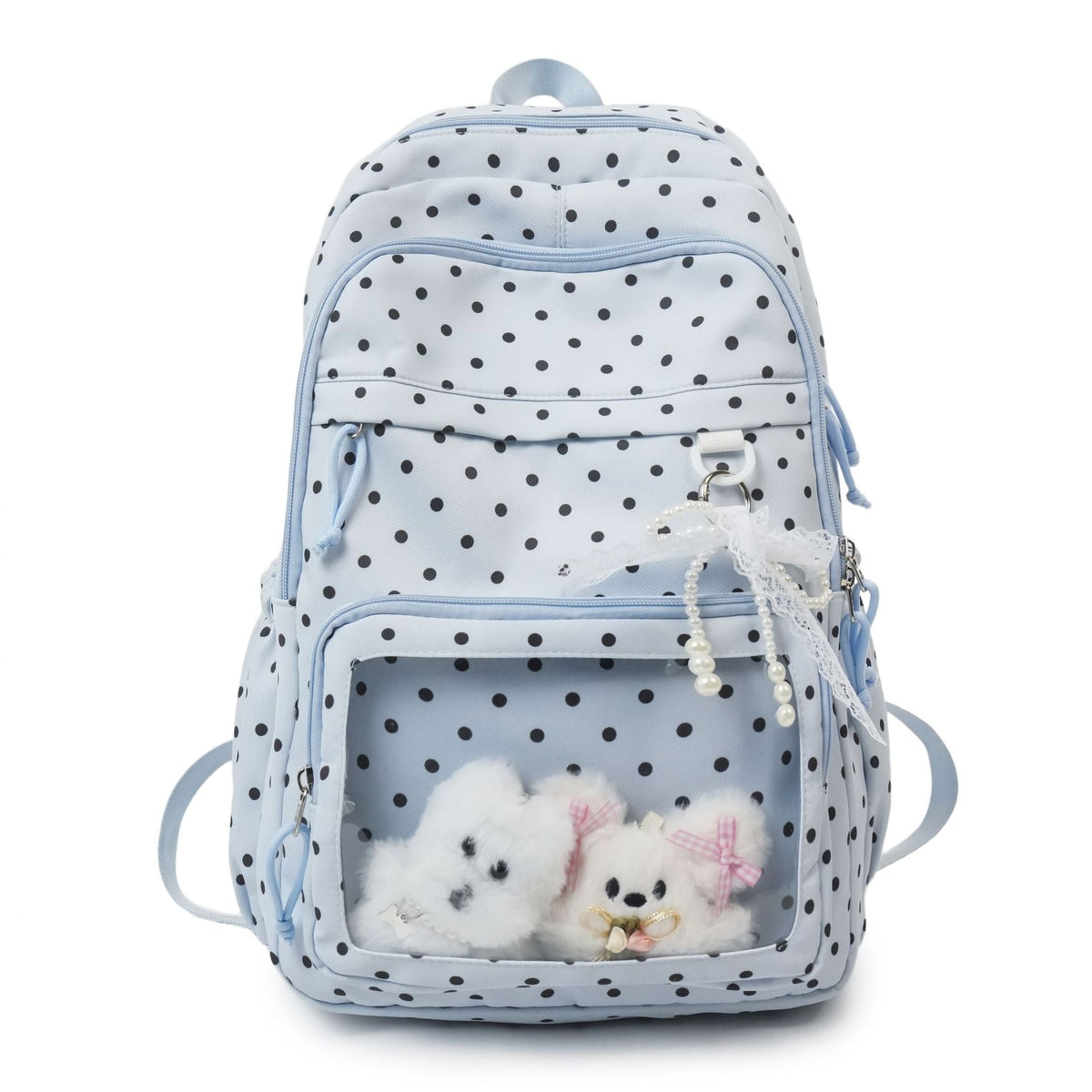 Cute Polka Dot Patterned Backpack — product view 7