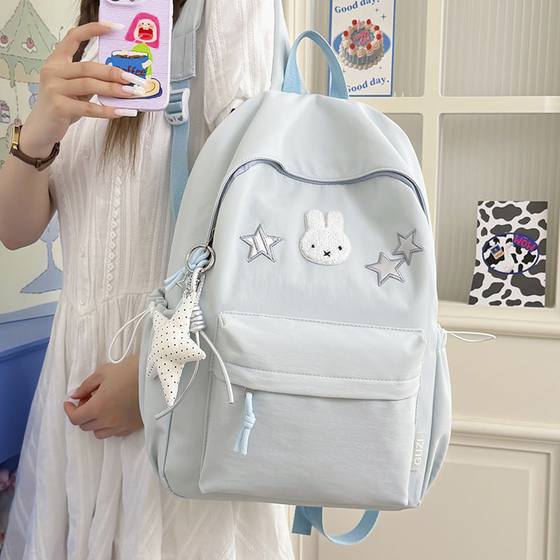 Cute Bunny-Embellished Backpack LoungeYard — product view 1