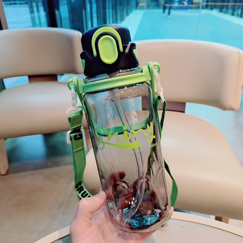Ladies Ergonomic Water Bottle with Leak-Proof Lid LoungeYard — product view 6