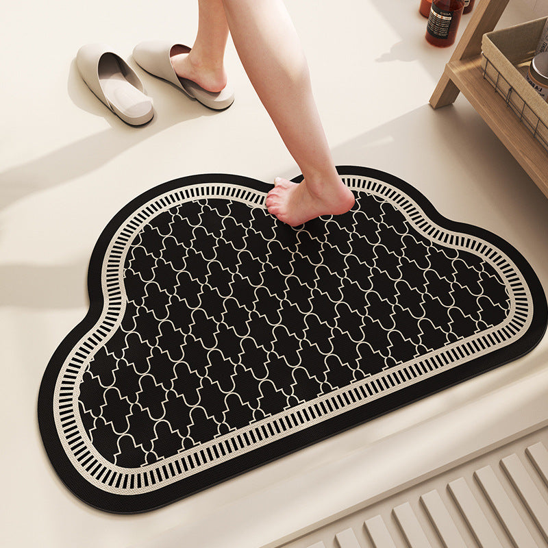 Stylish Cloud-Shaped Bath Mat — product view 1