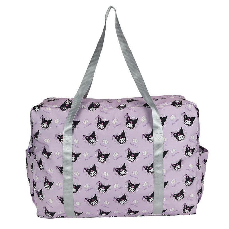 Playful Patterned Overnight Tote Bag LoungeYard — product view 3