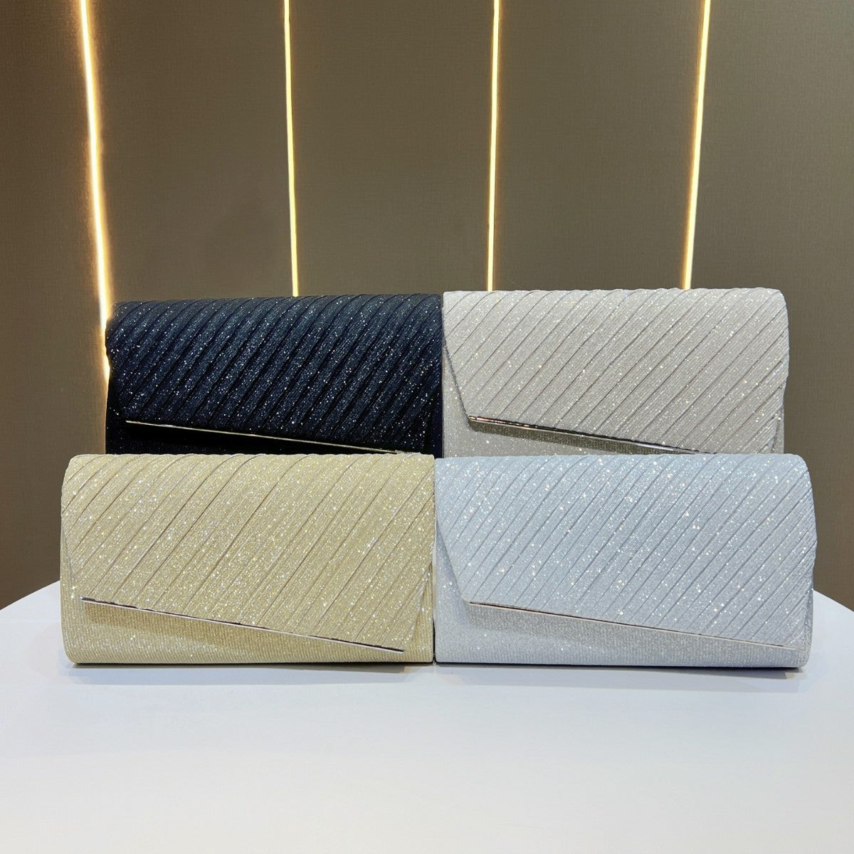Elegant Pleated Clutch — product view 4