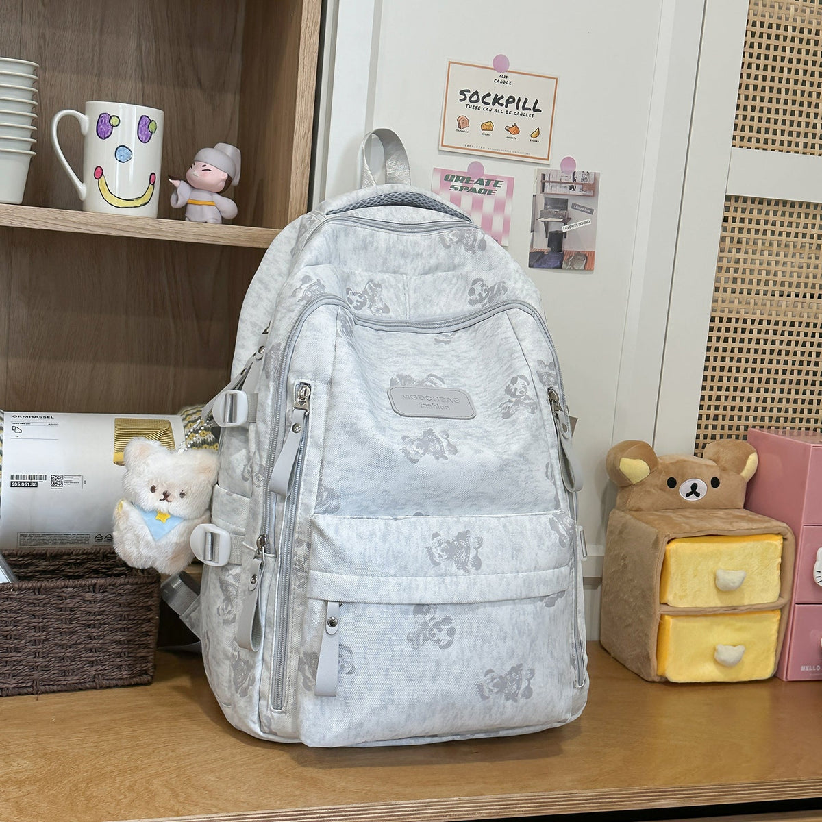 Fun Character-Themed Casual Backpack LoungeYard — product view 6