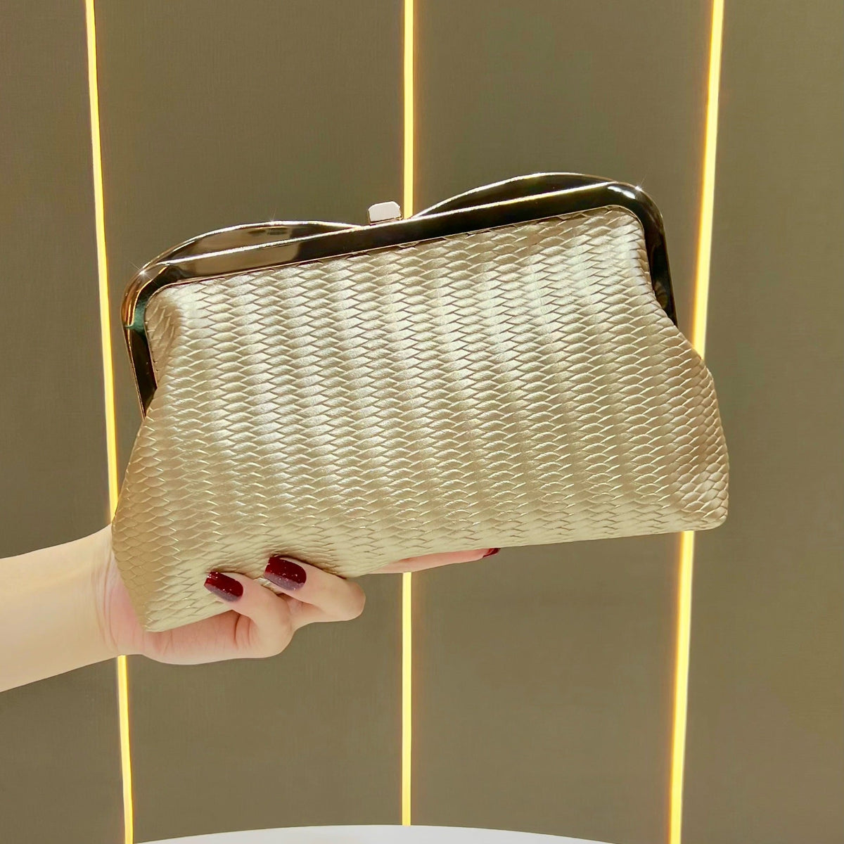 Elegant Textured Evening Purse — product view 3