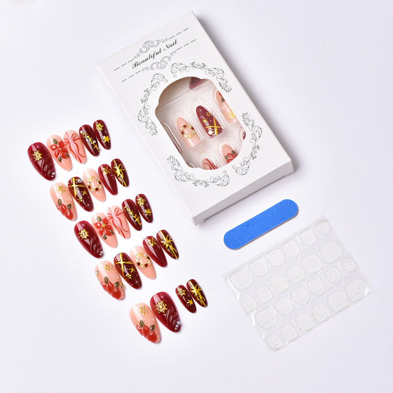 Holiday-Themed Decorative Press-On Nail Set — product view 3