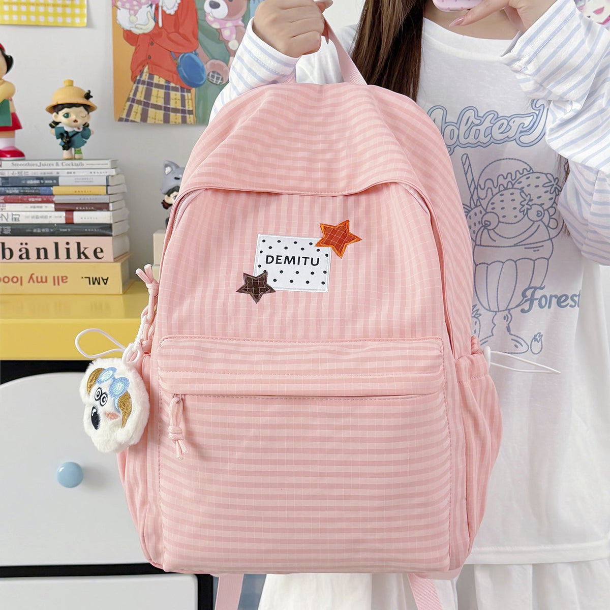 Fun Embroidered Backpack LoungeYard — product view 1