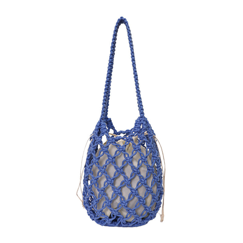 Stylish Macrame Tote Bag LoungeYard — product view 6
