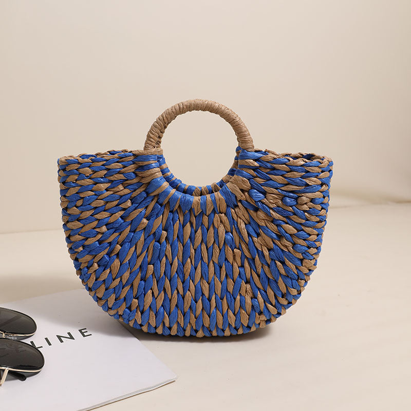 Braided basket bag with unique design LoungeYard — product view 7