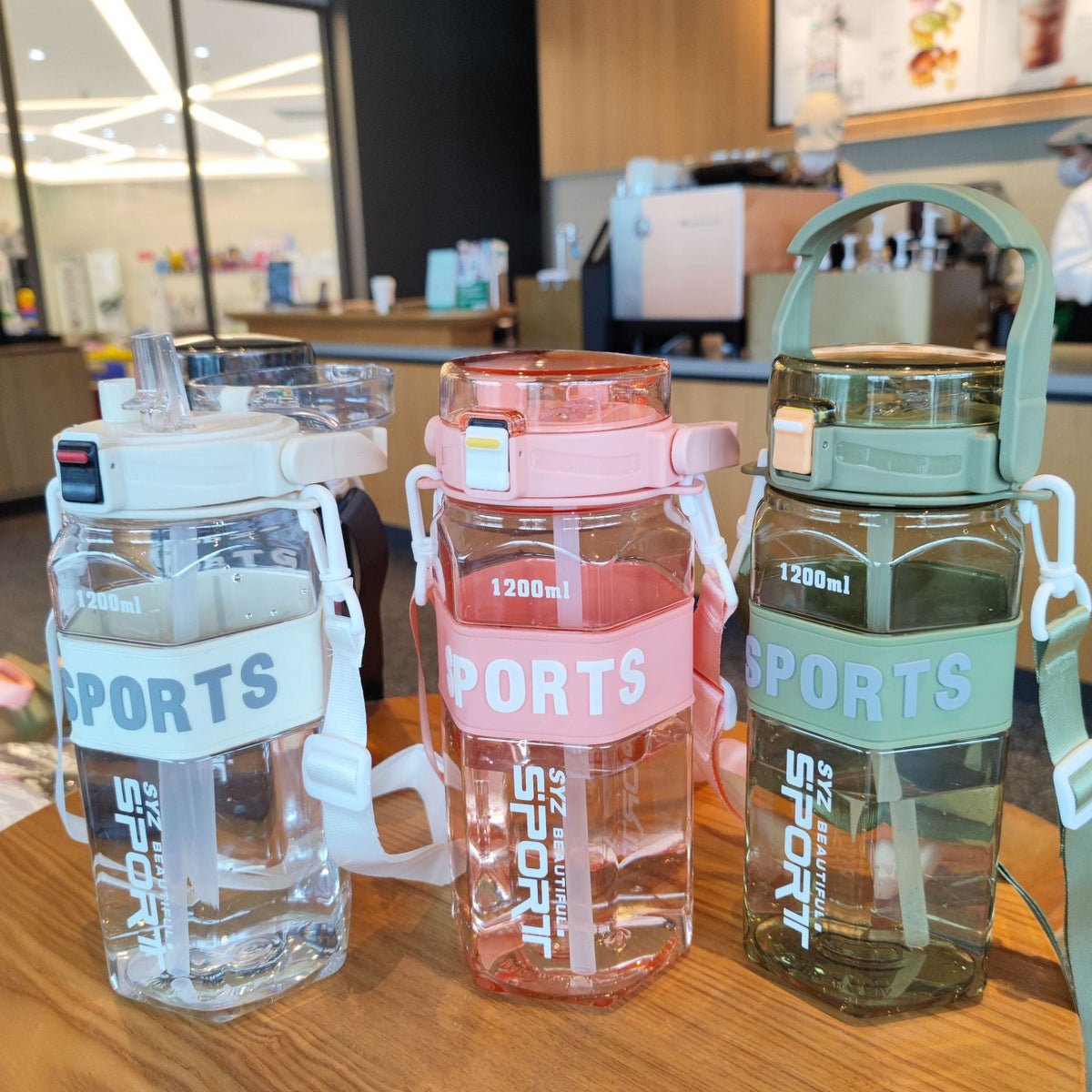 Women's Sport Water Bottle with Practical Carrying System LoungeYard — product view 1