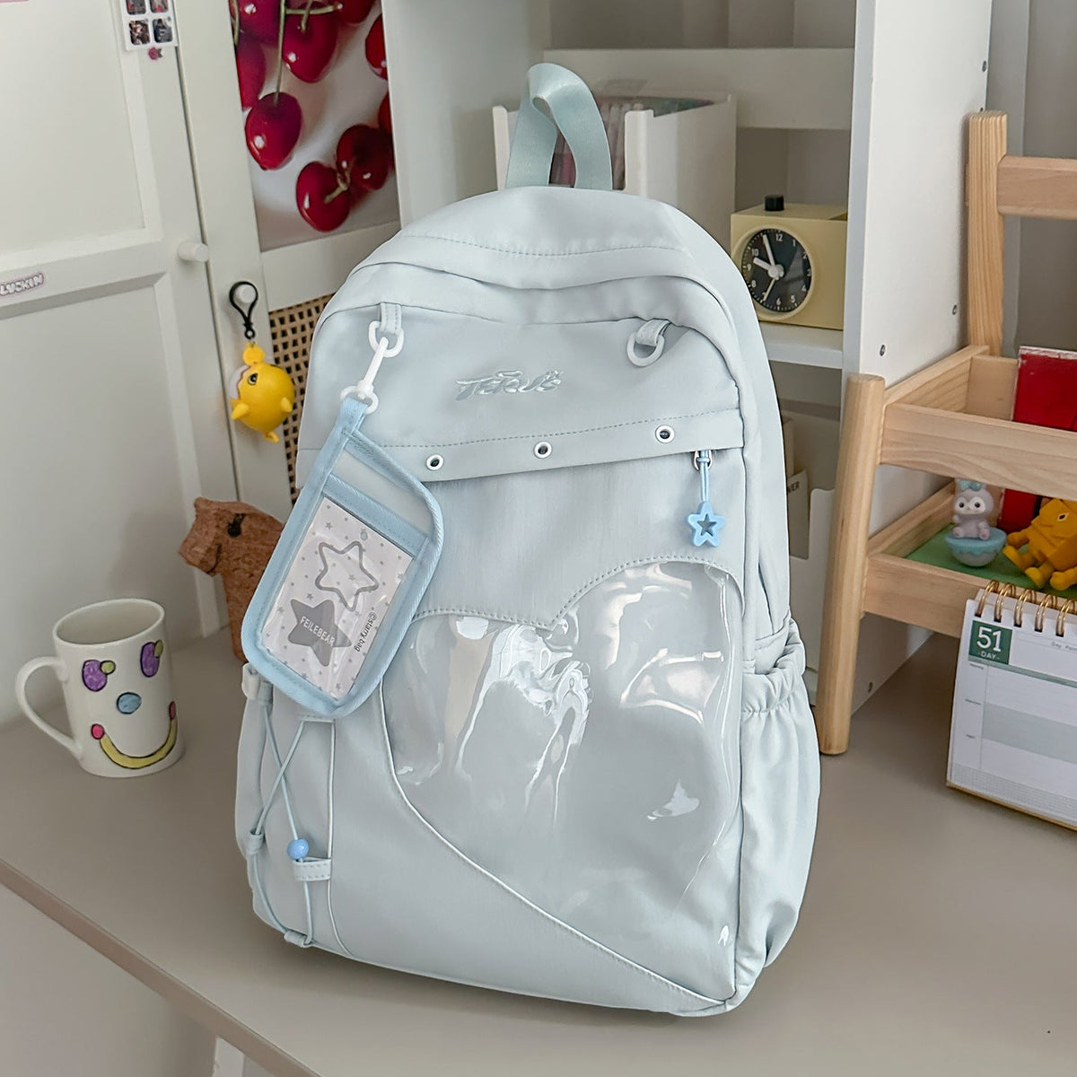 Cute Character-Themed Transparent Backpack LoungeYard — product view 7
