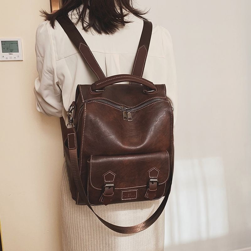 Multi-Functional Leather Backpack LoungeYard — product view 5