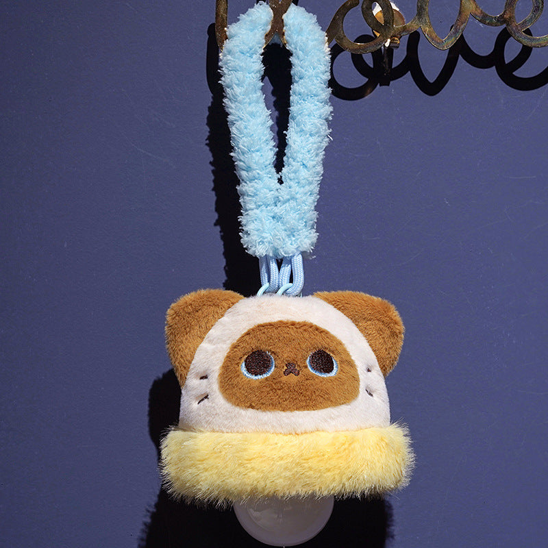 Plush pacifier holder with suction cup and cozy hanging loop — product view 5