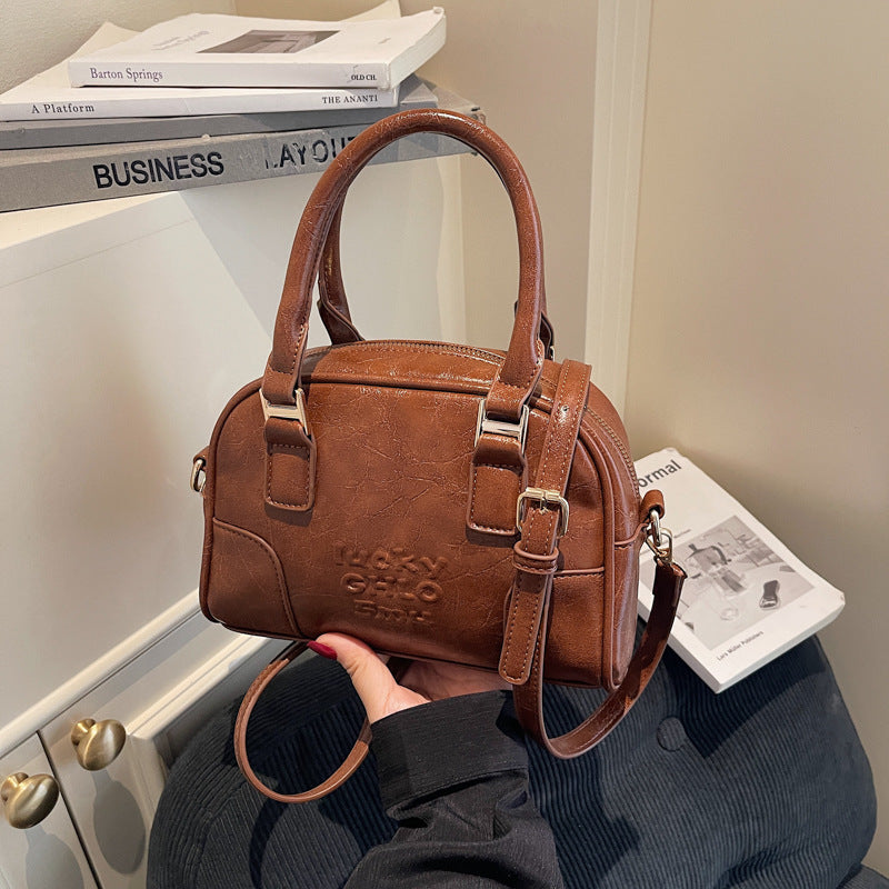 Luxurious Faux Leather Structured Handbag LoungeYard — product view 7