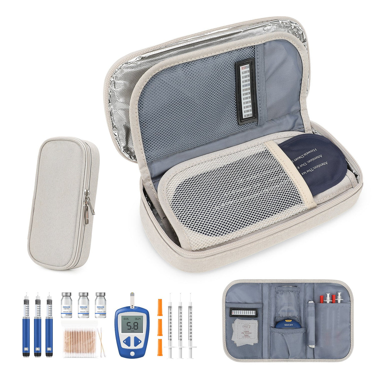 Organizer bag with multiple compartments and secure zipper LoungeYard — product view 1