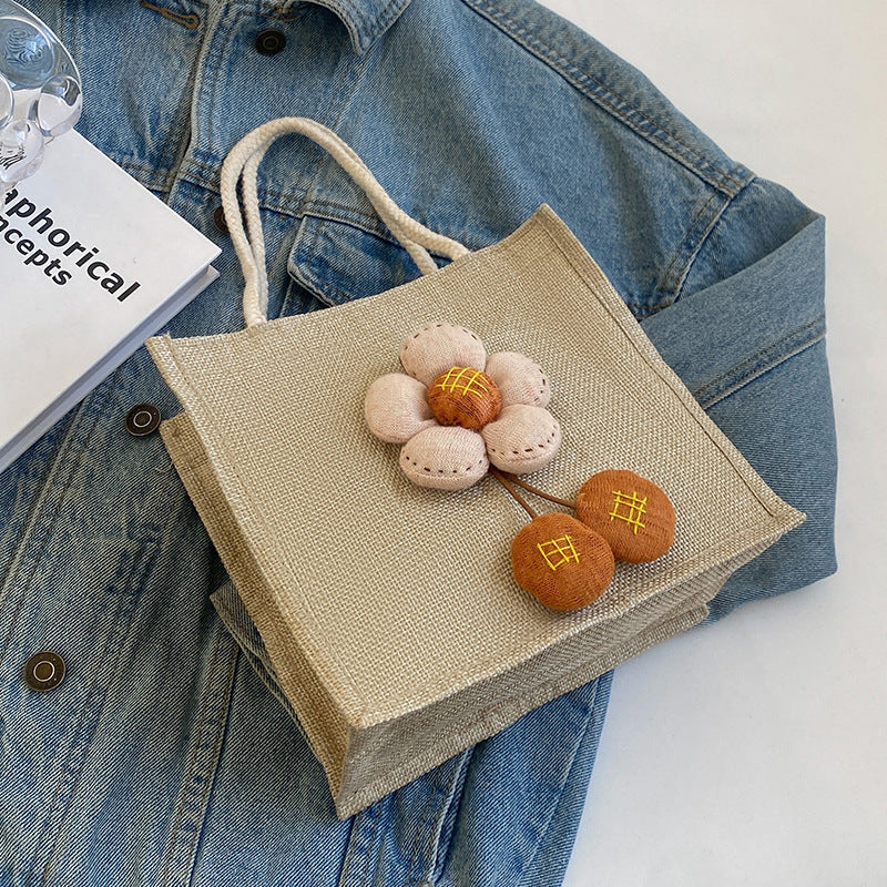 Floral Accent Tote Bag — product view 7