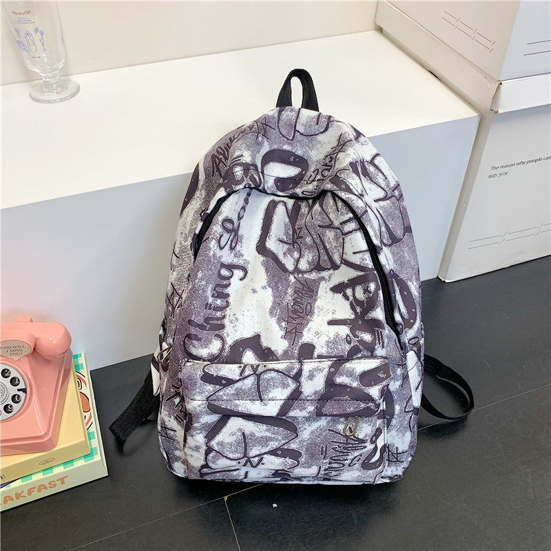 Urban Graffiti Print Backpack — product view 3