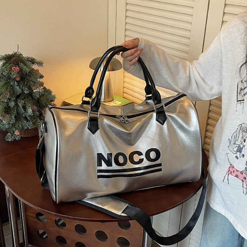 Sleek Metallic Travel Duffel — product view 4