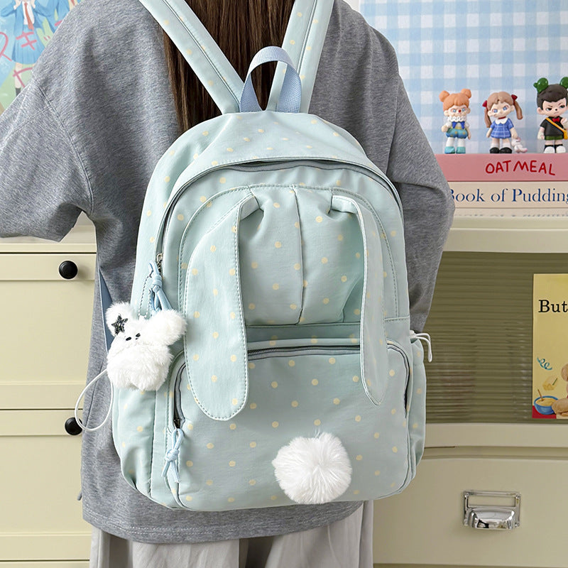 Cute Plush Bunny-Themed Backpack LoungeYard — product view 2