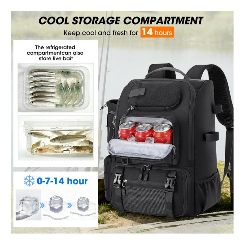 Multi-Functional Outdoor Fishing Backpack LoungeYard — product view 2