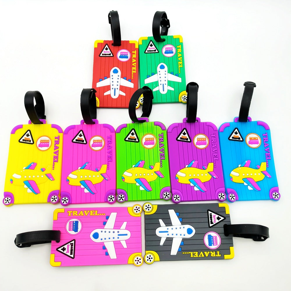 Creative Airplane-Themed Luggage Tag LoungeYard — product view 4
