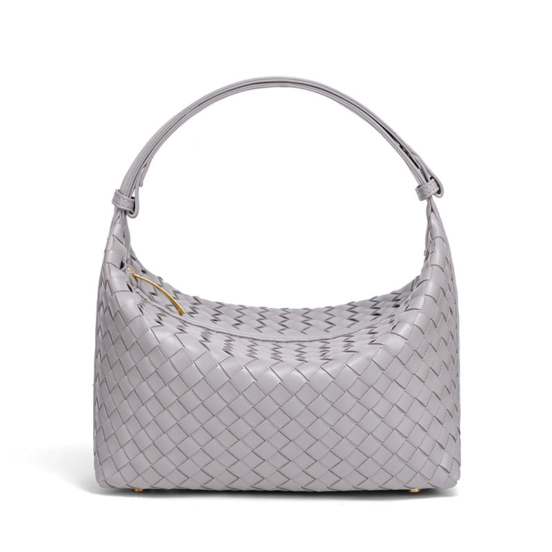 Braided Vegan Leather Shoulder Bag LoungeYard — product view 4