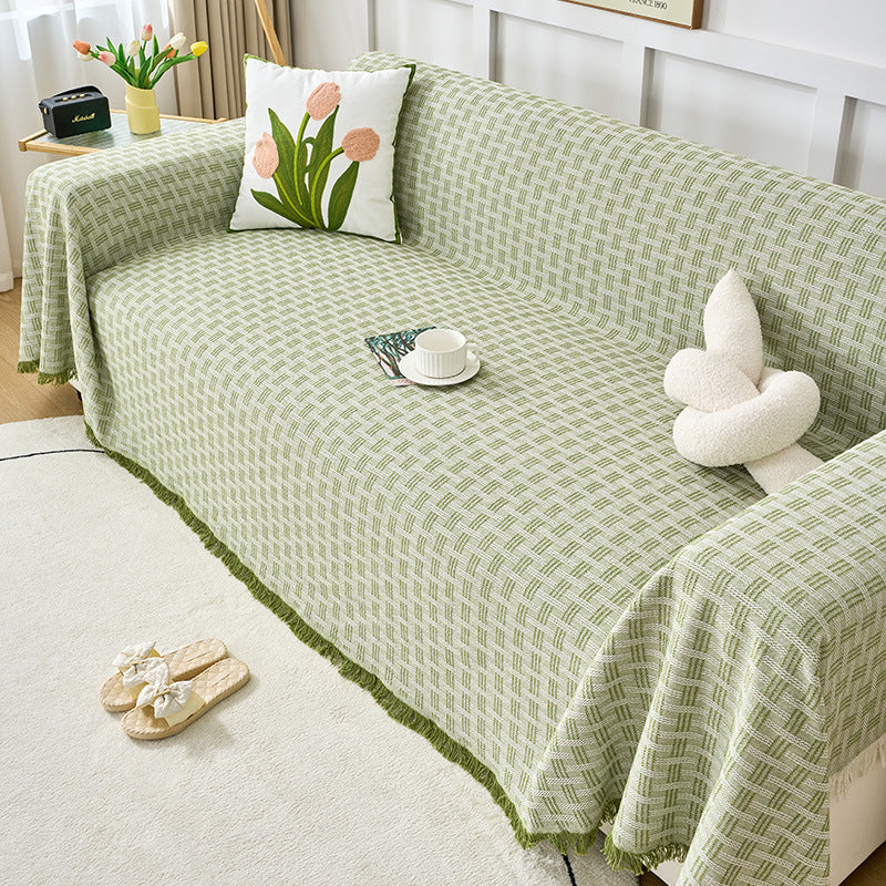 Elegant Woven Sofa Throw Blanket — product view 2