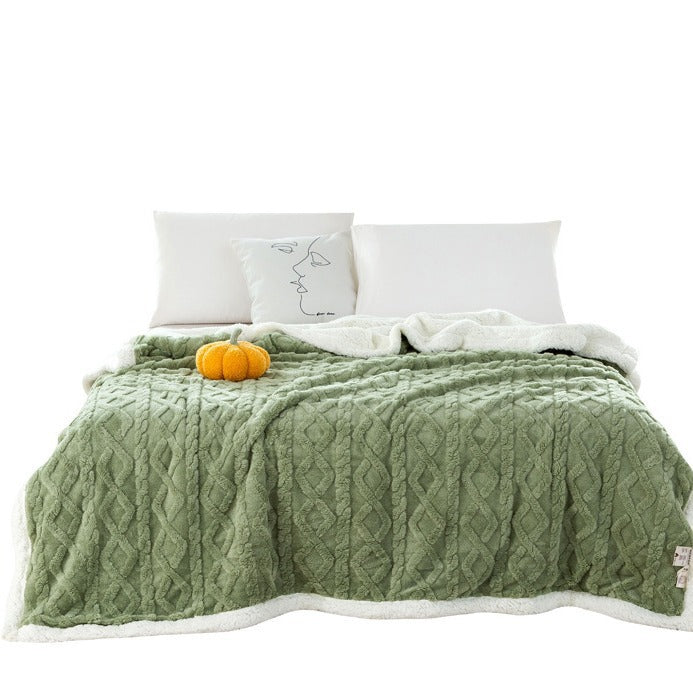 Cozy Patterned Fleece Blanket — product view 5