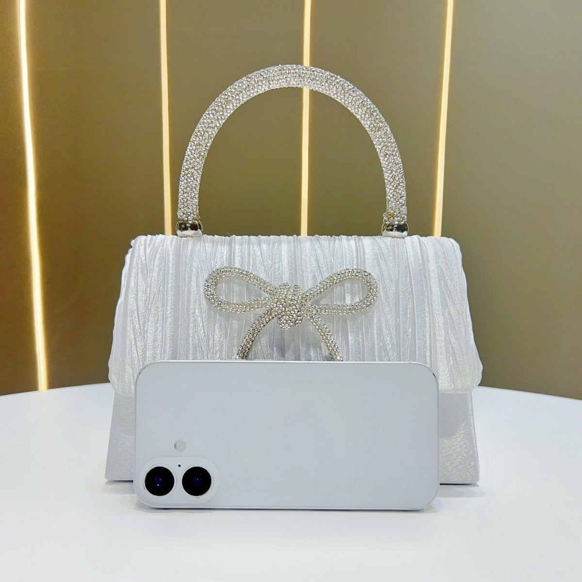 Elegant Textured Handheld Evening Bag — product view 4