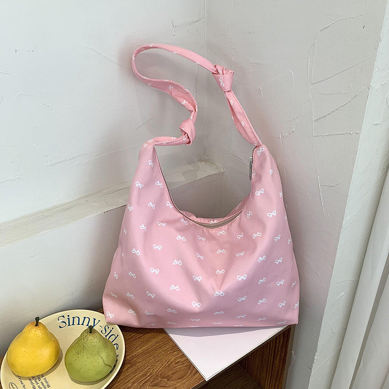 Stylish Bow-Handle Hobo Bag — product view 4