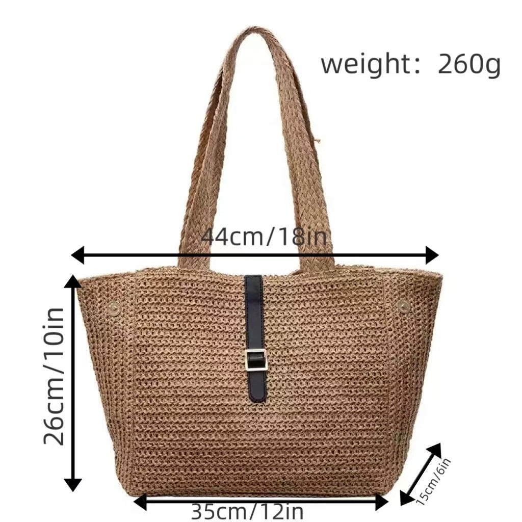 Handmade summer beach bag with durable fabric LoungeYard — product view 6