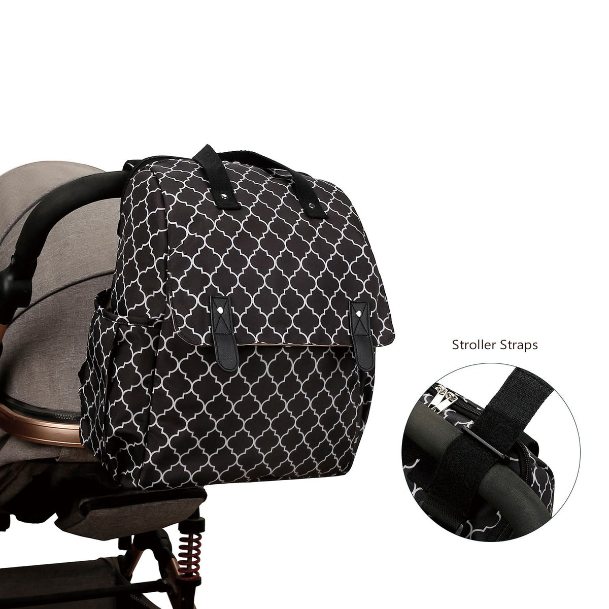 Practical backpack with additional pockets LoungeYard — product view 2