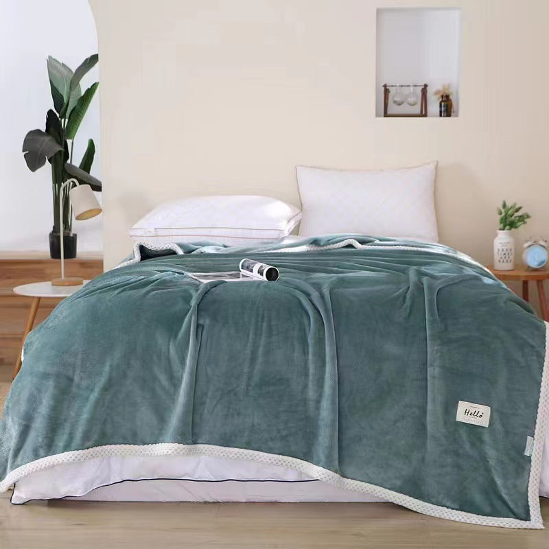 Unisex cuddle blanket with playful cloud design LoungeYard — product view 4