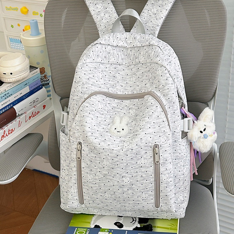 Cute Bunny-Themed School Backpack LoungeYard — product view 7