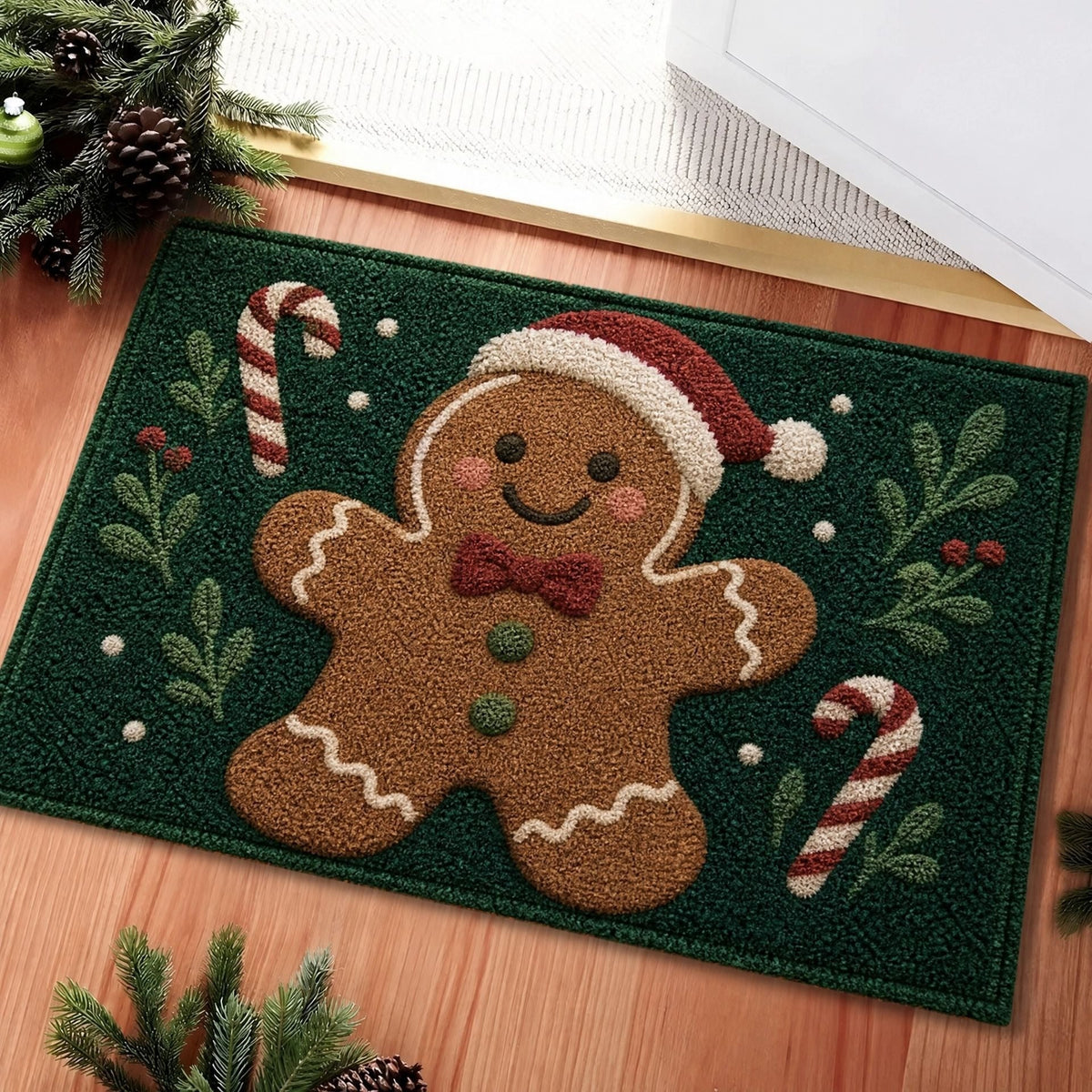 Whimsical Holiday-Themed Floor Mat Bowlift — product view 3