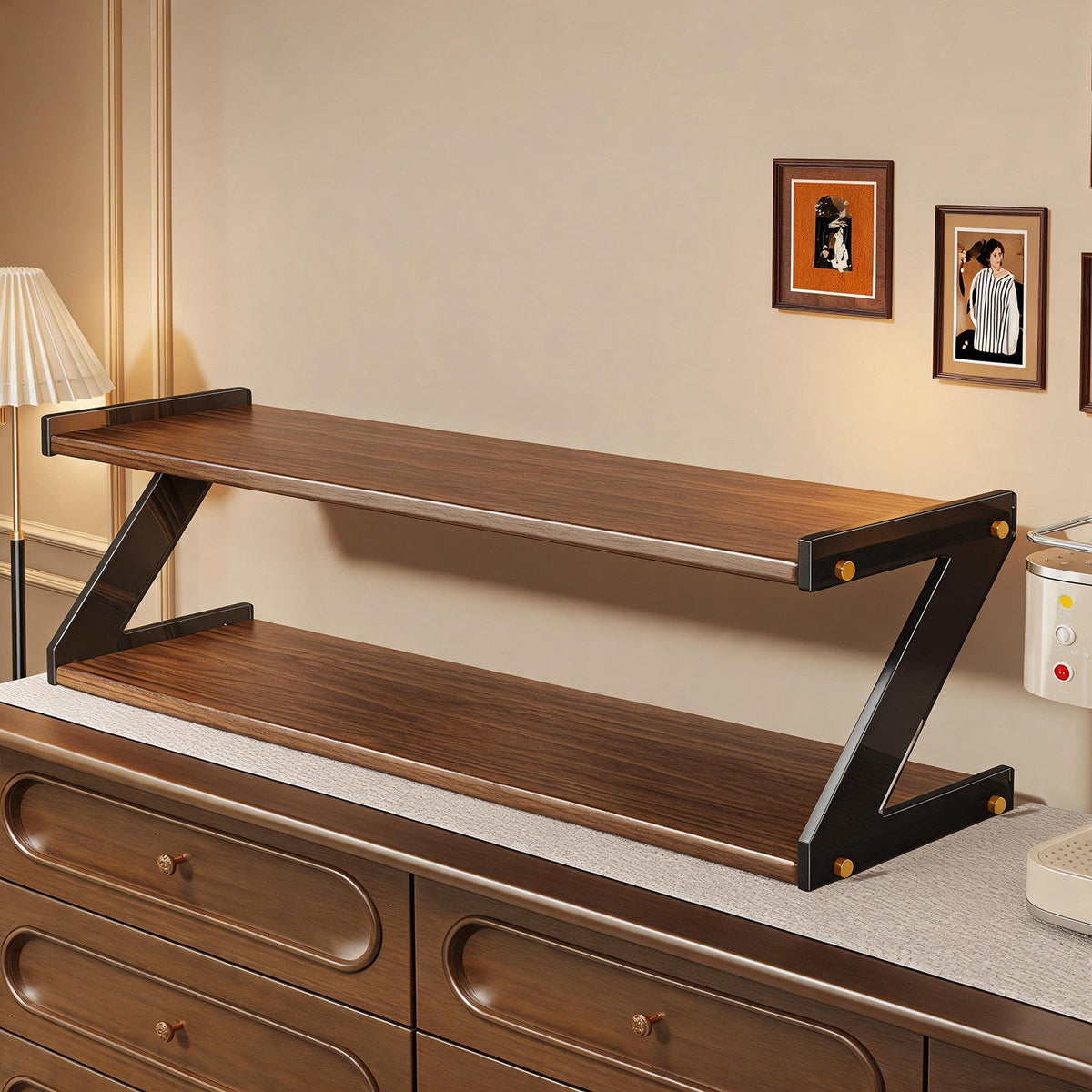 Kitchen Countertop Double-Tier Organizer Shelf — product view 1