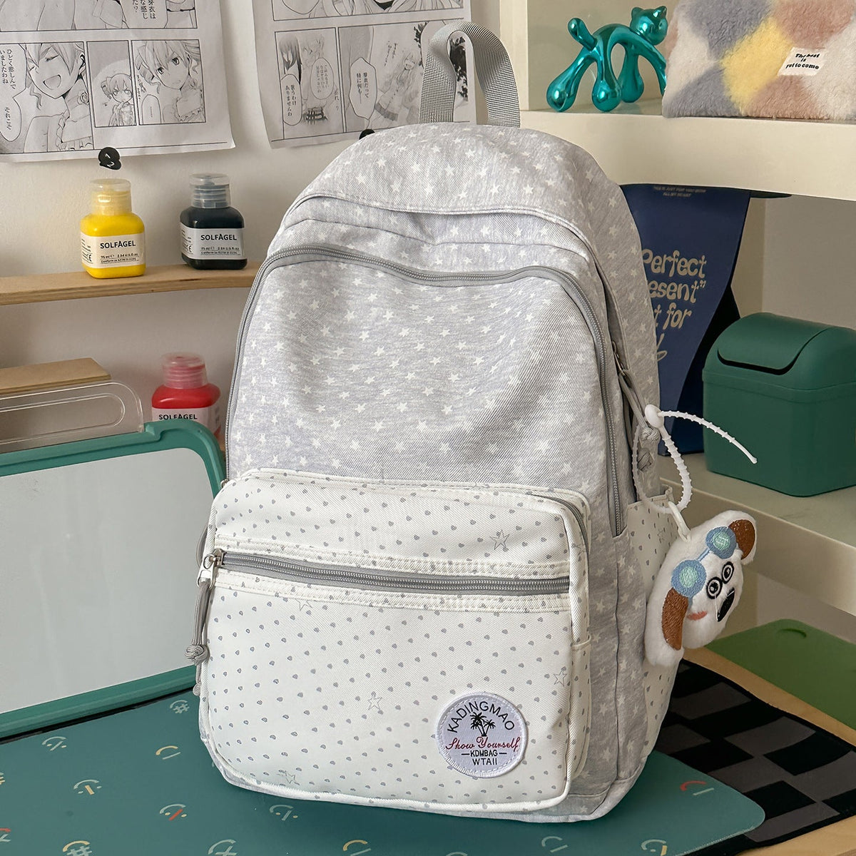 Cute Patterned School Backpack LoungeYard — product view 6