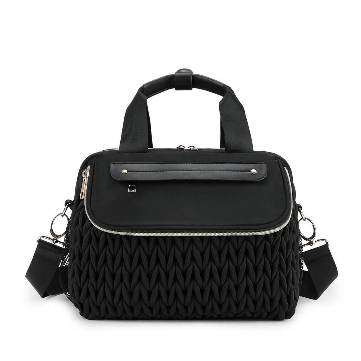 Modular handbag with braided design LoungeYard — product view 6