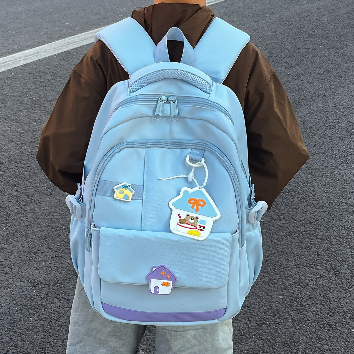 Decorative Multi-Pocket Backpack LoungeYard — product view 3