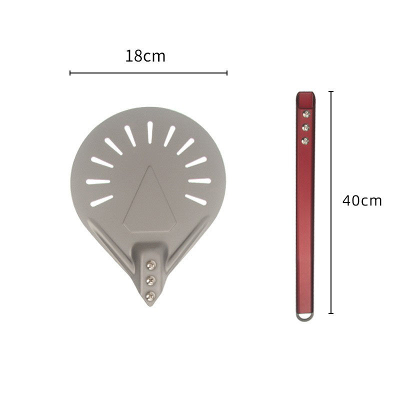 perforated aluminum pizza peel with detachable ergonomic handle LoungeYard — product view 1