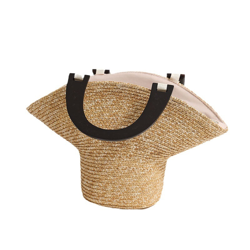 Fashionable Basthandbag with Stylish Plastic Handles LoungeYard — product view 5