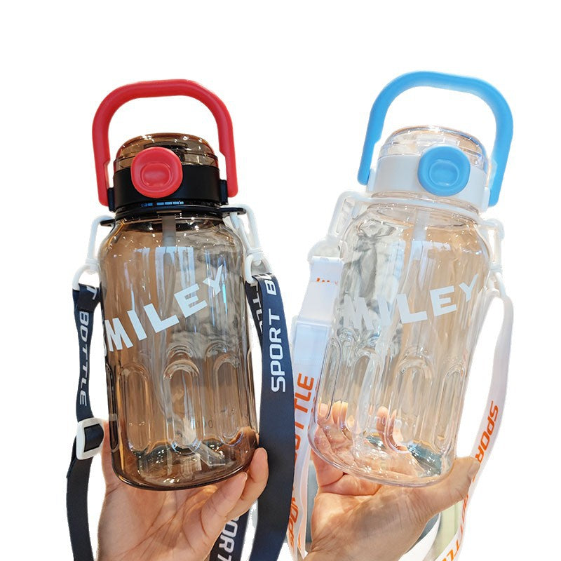 Ladies Sporty Water Bottle with Practical Carrying Strap LoungeYard — product view 5