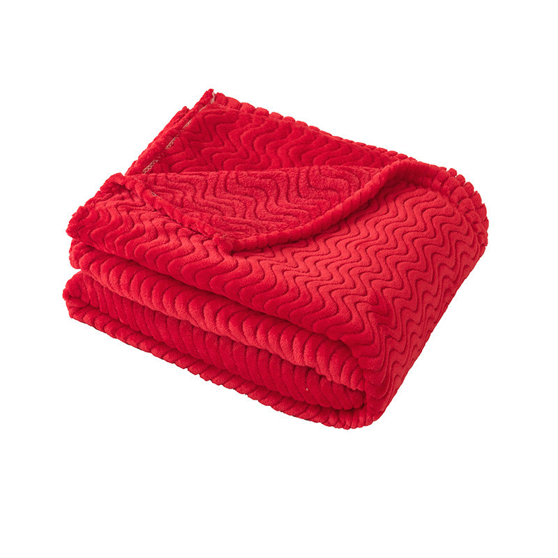 Ladies Soft and Luxurious Plush Blanket with Detailed Rib Structure LoungeYard — product view 7