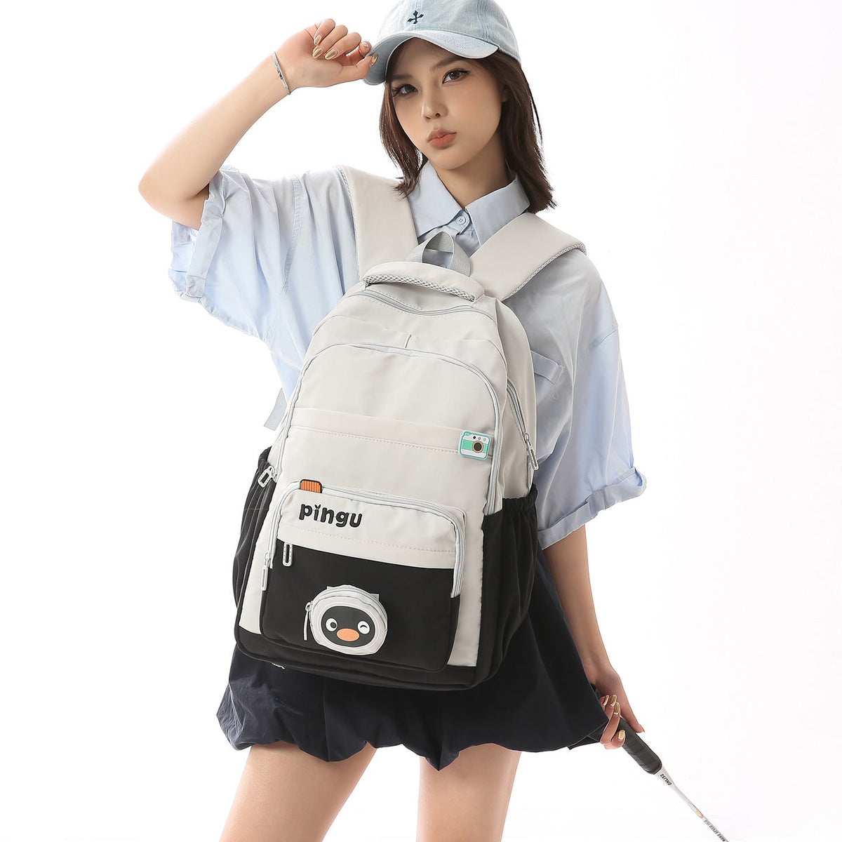 Cute Cartoon-Themed School Backpack LoungeYard — product view 3