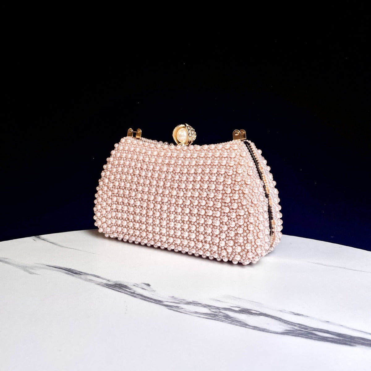 Pearl Beaded Evening Handbag — product view 1