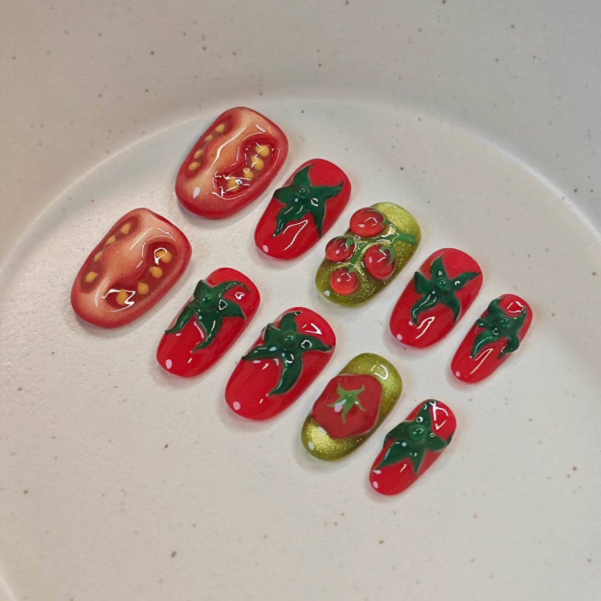Creative Vegetable-Themed Press-On Nails — product view 3