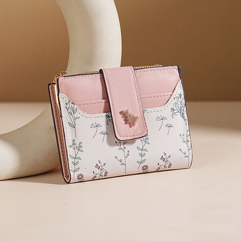 Floral Print Leather Cardholder — product view 5