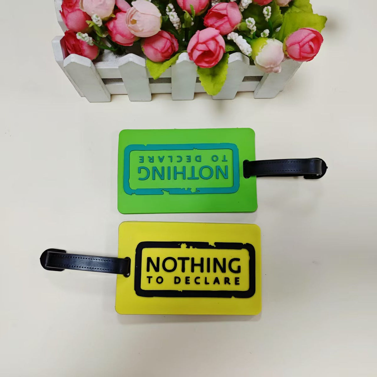 Unisex Luggage Tag with Personal Identification Message LoungeYard — product view 3
